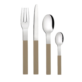 ab+ by Abert Line set 16 pcs cutlery taupe - Buy now on ShopDecor - Discover the best products by AB+ design