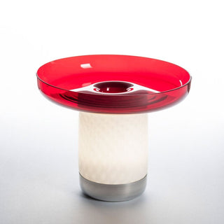 Artemide Bontà LED portable table lamp with plate diam. 26 cm. Artemide Bontà Red - Buy now on ShopDecor - Discover the best products by ARTEMIDE design