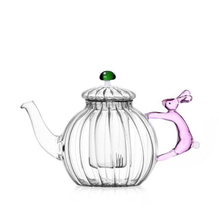 Ichendorf Alice teapot pink rabbit & green mushroom by Alessandra Baldereschi - Buy now on ShopDecor - Discover the best products by ICHENDORF design