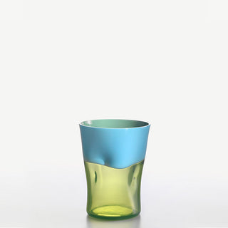 Nason Moretti Dandy water glass light blue and acid green - Buy now on ShopDecor - Discover the best products by NASON MORETTI design