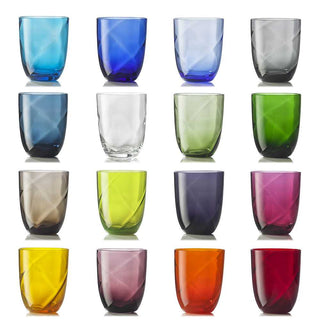 Nason Moretti Idra lente set 16 glasses different colors - Buy now on ShopDecor - Discover the best products by NASON MORETTI design