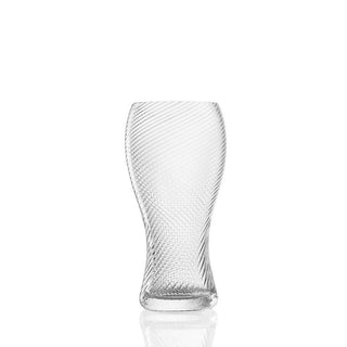 Nason Moretti Marilyn beer glass in Murano glass twisted striped - Buy now on ShopDecor - Discover the best products by NASON MORETTI design