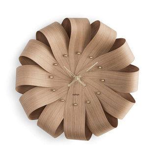 Nomon Brisa Oak wall clock diam. 52 cm. Brass - Buy now on ShopDecor - Discover the best products by NOMON design