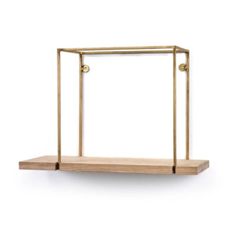 Serax Daysign Hang rack shelf wood/brass h. 30 cm. - Buy now on ShopDecor - Discover the best products by SERAX design