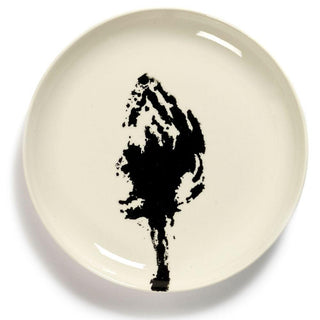 Serax Feast dinner plate diam. 19 cm. white - artichoke black - Buy now on ShopDecor - Discover the best products by SERAX design