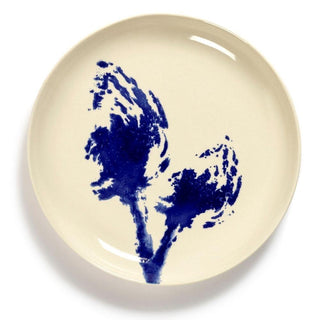 Serax Feast dinner plate diam. 19 cm. white - artichoke blue - Buy now on ShopDecor - Discover the best products by SERAX design