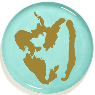 Serax Feast serving plate diam. 35 cm. azure - pepper gold - Buy now on ShopDecor - Discover the best products by SERAX design