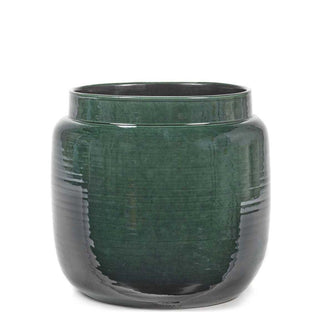 Serax Glazed Shades flower pot M dark green h. 28 cm. - Buy now on ShopDecor - Discover the best products by SERAX design