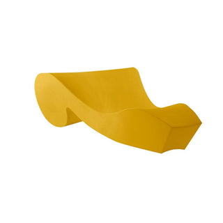 Slide Rococo' Chaise Longue Polyethylene by Gianni Arnaudo Slide Saffron yellow FB - Buy now on ShopDecor - Discover the best products by SLIDE design